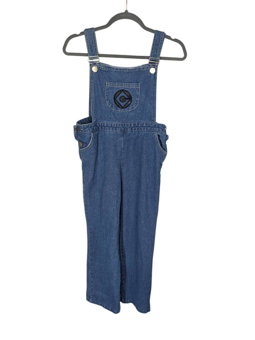 Universal Studios Minions Overalls Unisex M Blue Denim Bib Gru Logo Halloween Co